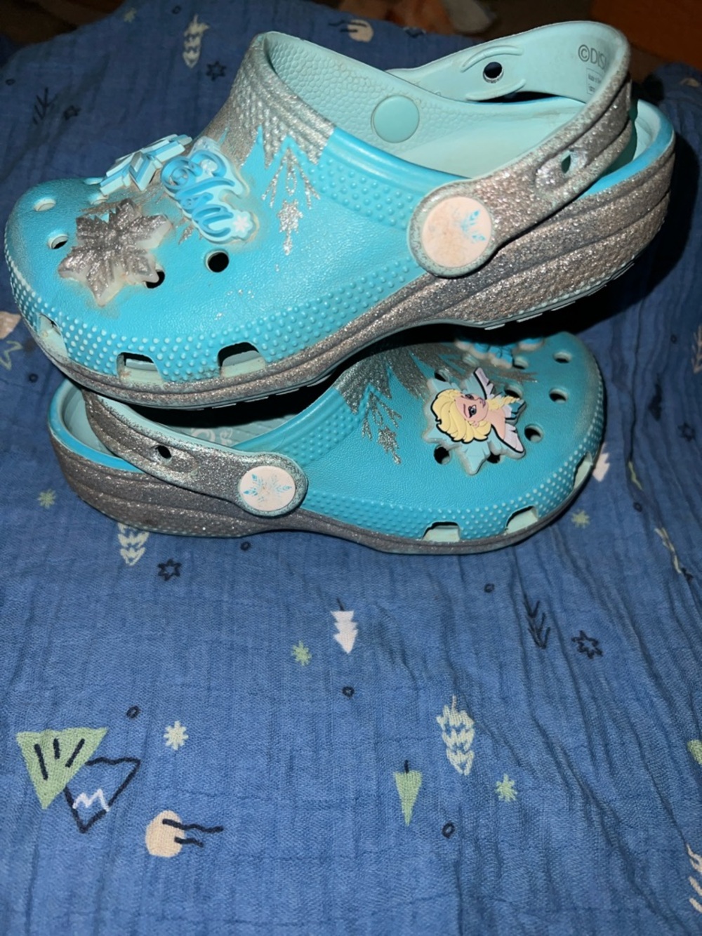 Toddler Frozen Elsa Classic Clog Size 10 - Picture 3 of 7
